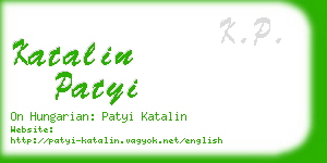 katalin patyi business card
